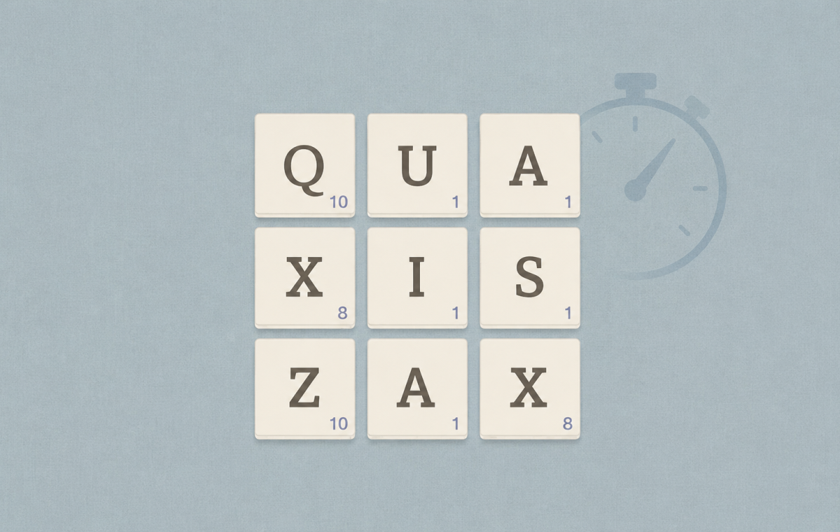 Three-Letter Words for Timed Word Games