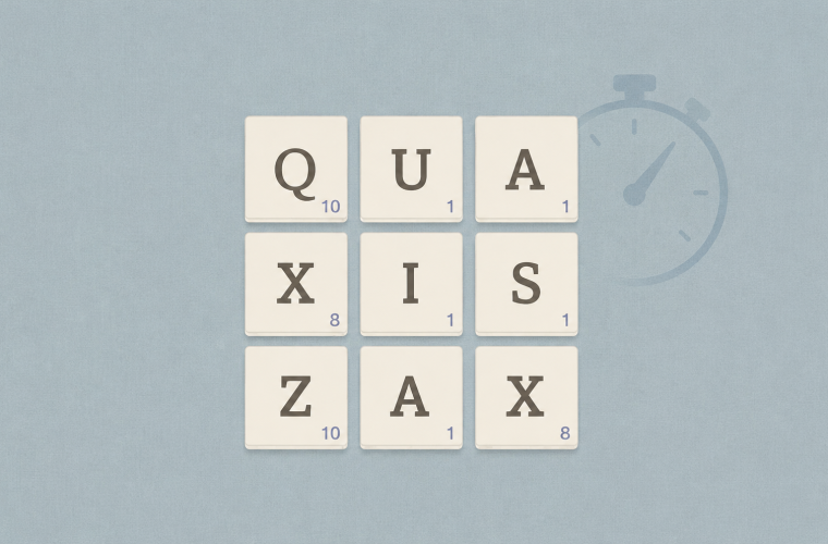 Three-Letter Words for Timed Word Games: What to Learn First