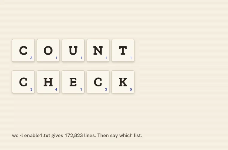 How to Check a Word-Count Claim Yourself